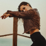 Women's Brown Cropped Leather Jacket